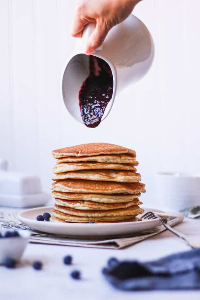Dairy Free Keto Pancakes Almond Flour
 almond flour pancakes with blueberry sauce keto dairy