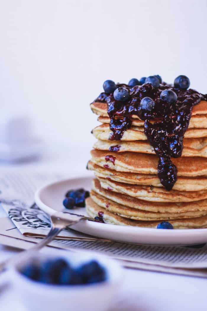 Dairy Free Keto Pancakes Almond Flour
 almond flour pancakes with blueberry sauce keto dairy