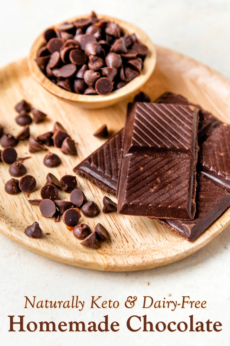 Dairy Free Keto Snacks On The Go
 Sugar Free Chocolate Chips or Bars made Naturally Keto and