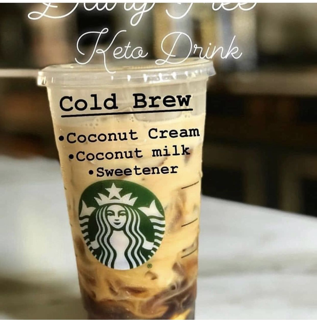 Dairy Free Keto Starbucks Drinks
 Starbucks Keto Coffee Cold Brew Coconut
