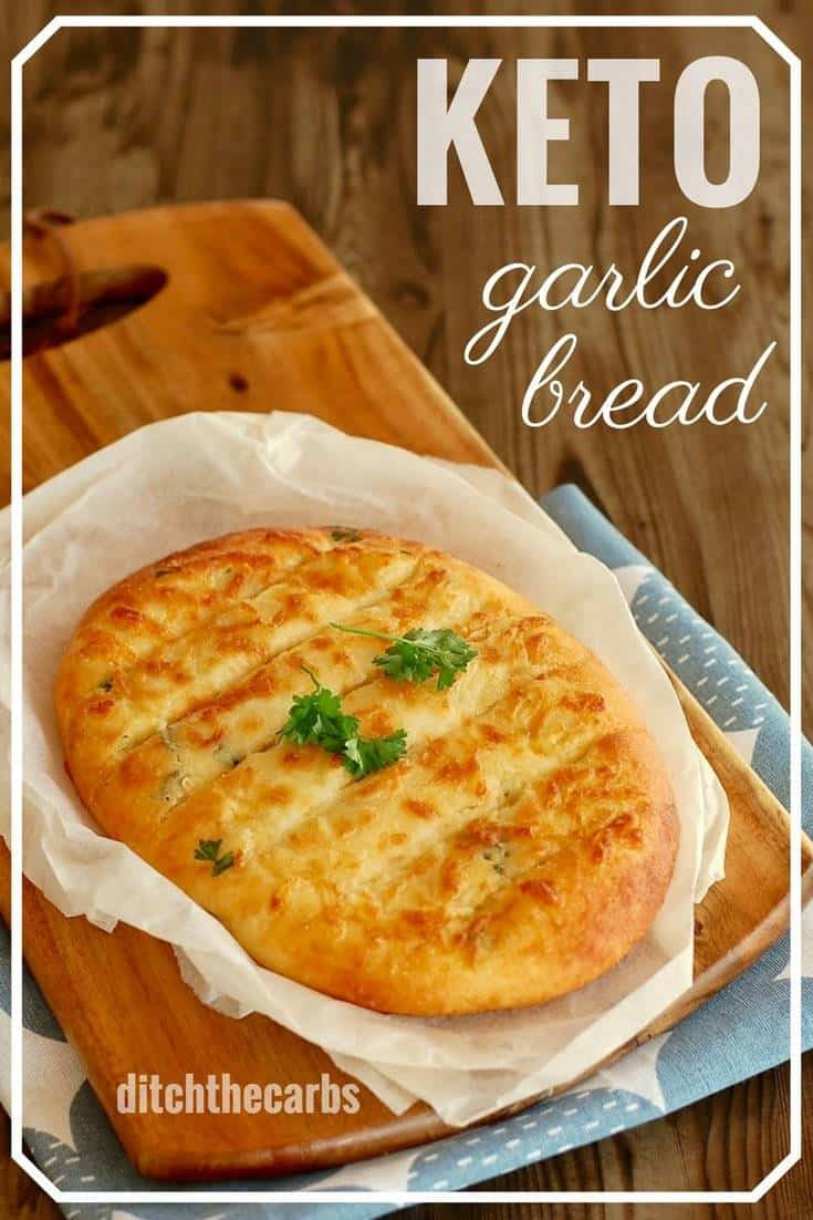 Delish Keto Garlic Bread
 Cheesy Keto Garlic Bread Food Recipes