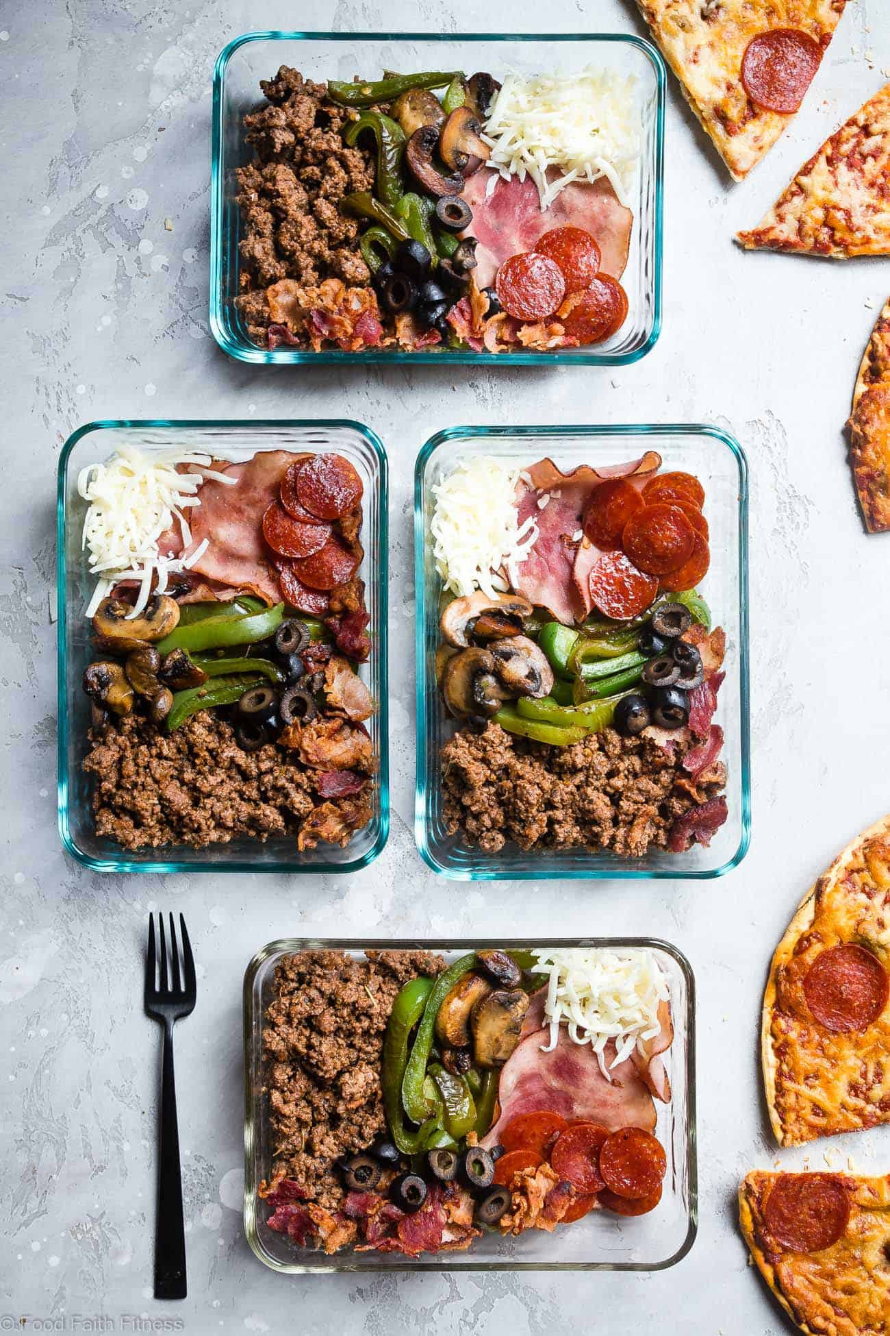 Dinner Recipes Healthy Low Carb Keto
 Keto Low Carb Pizza Meal Prep Bowls