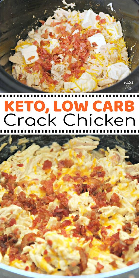 Easy Crockpot Keto
 KETO CRACK CHICKEN IN THE CROCK POT