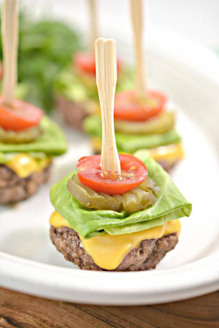 Easy Keto Appetizers
 Keto Mini Burger Bites – EASY Low Carb Keto Ground Beef