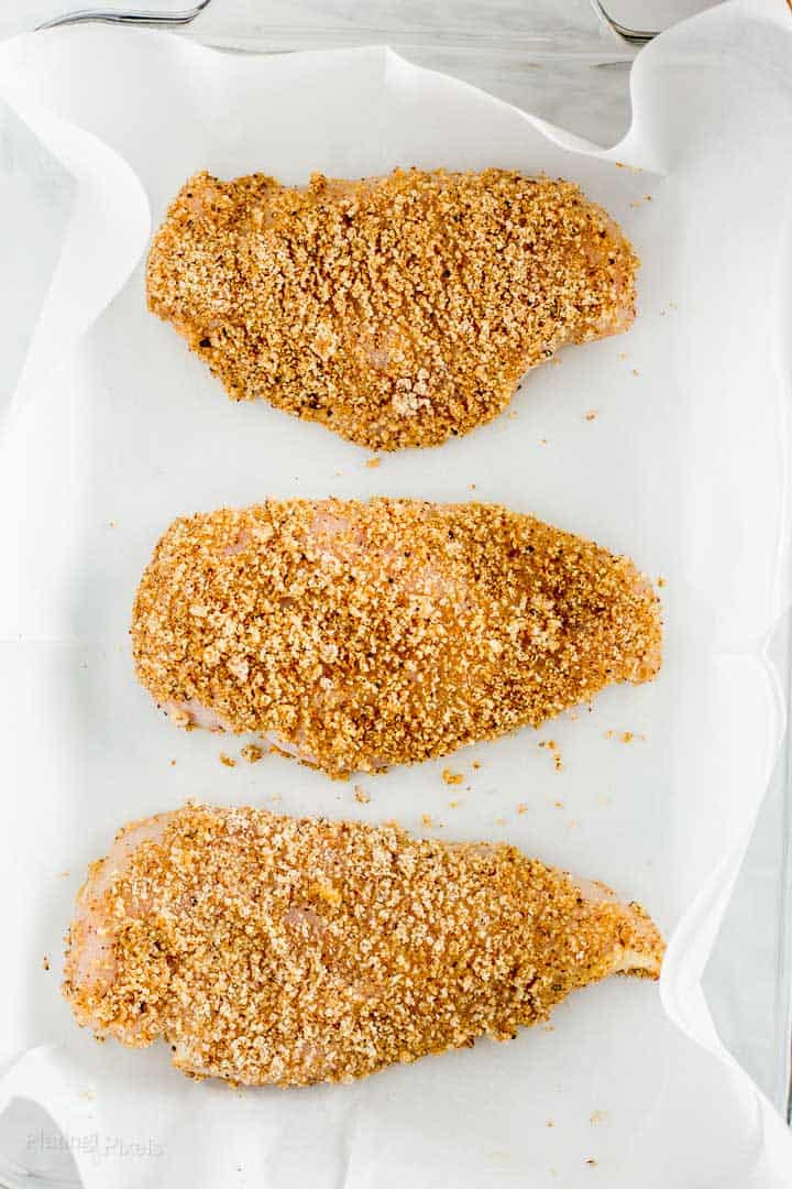 Easy Keto Bread Crumbs
 Keto Baked Breaded Chicken Breast GF and Low Carb
