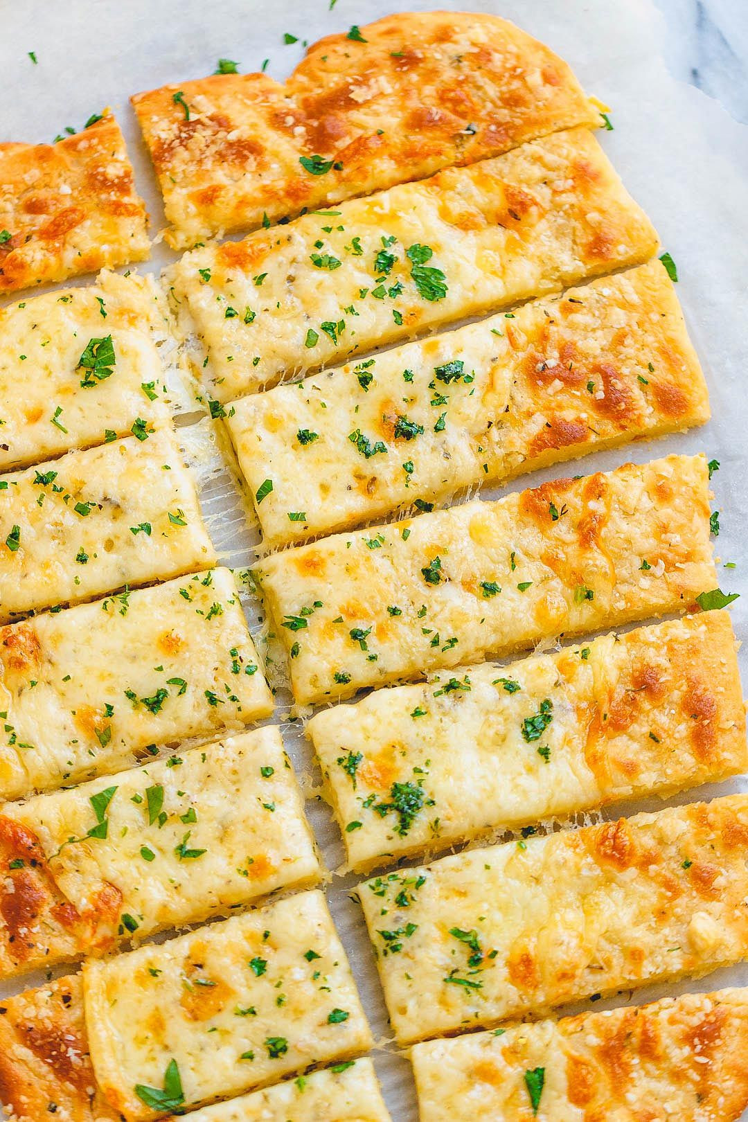 Easy Keto Bread Sticks
 Four Cheese Breadsticks