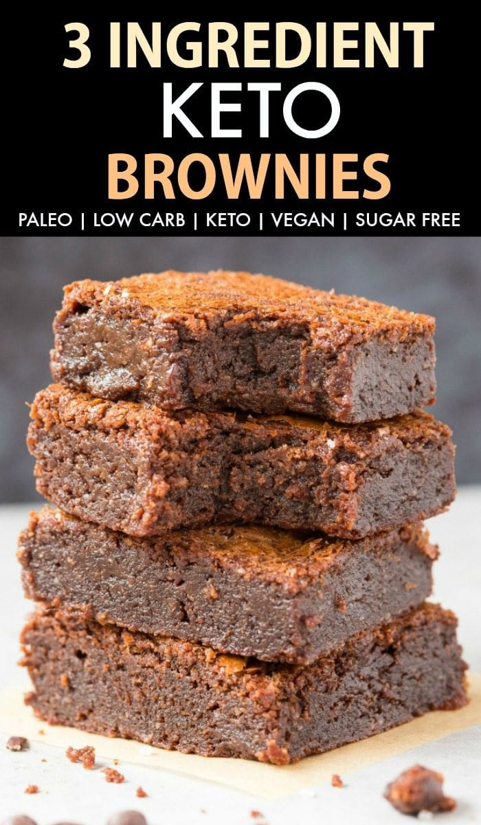 Easy Keto Brownies
 Fudgy Keto Low Carb Brownies Paleo Vegan Sugar Free