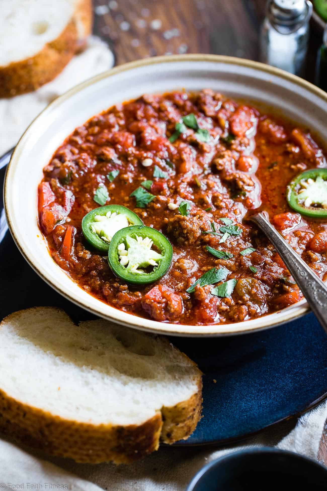 Easy Keto Chili Recipes
 No Bean Whole30 Keto Chili in the Instant Pot Paleo