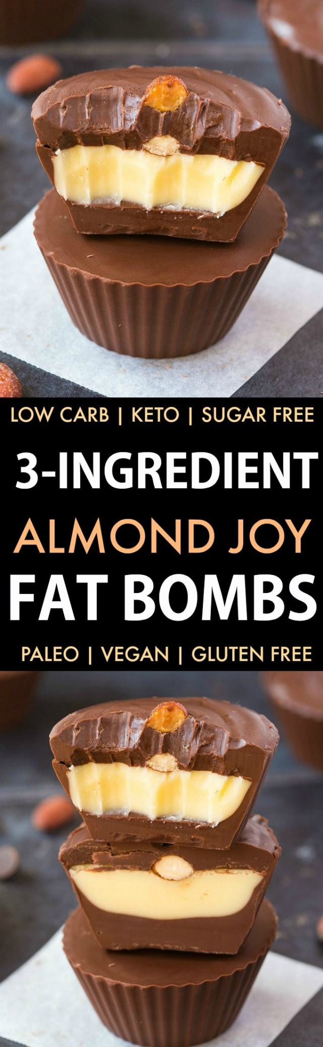 Easy Keto Fat Bombs 3 Ingredient
 3 Ingre nt Almond Joy Fat Bombs Keto Low Carb Paleo