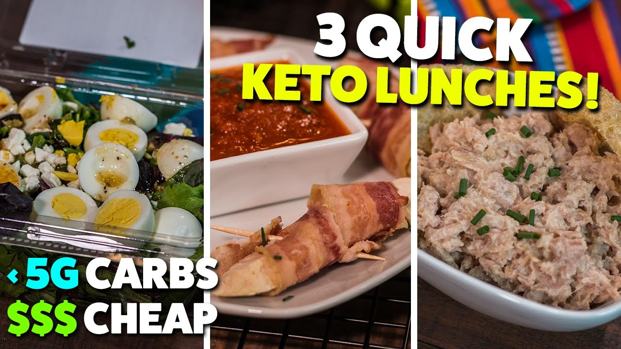 Easy Keto Lunch On The Go
 3 Quick & Cheap KETO Lunches the Go