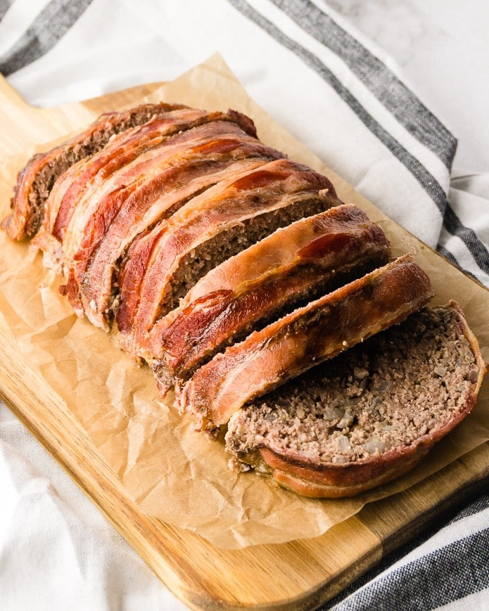 Easy Keto Meatloaf
 Easy Keto Bacon Wrapped Meatloaf Green and Keto