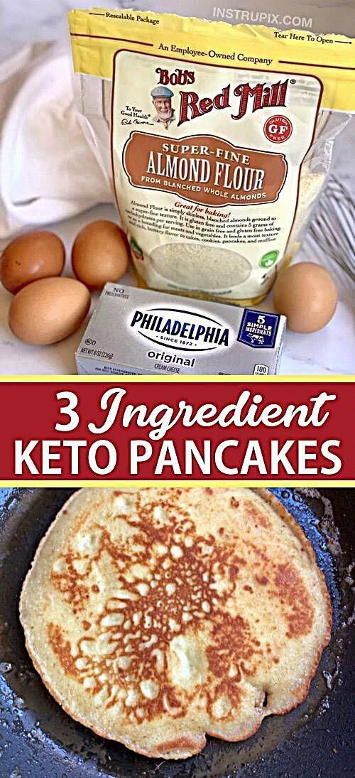 Easy Keto Pancakes 3 Ingredients
 The BEST 3 Ingre nt Keto Pancakes Quick & Easy in 2020