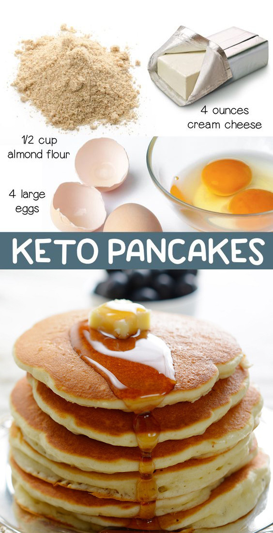 Easy Keto Pancakes 3 Ingredients
 The BEST 3 Ingre nt Keto Pancakes