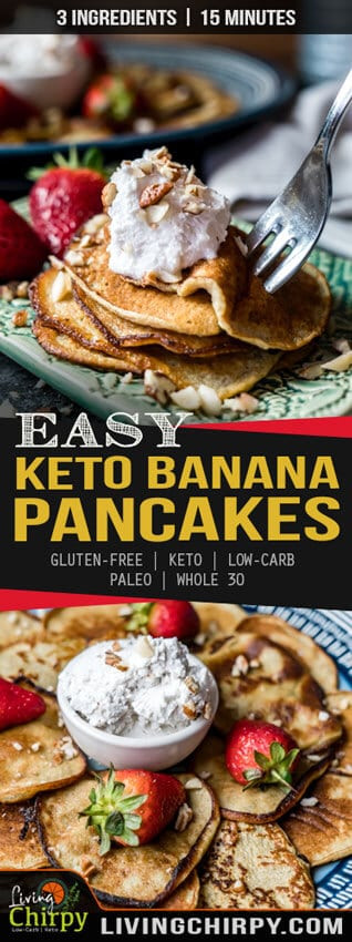 Easy Keto Pancakes 3 Ingredients
 Easy 3 Ingre nt Keto Banana Pancakes