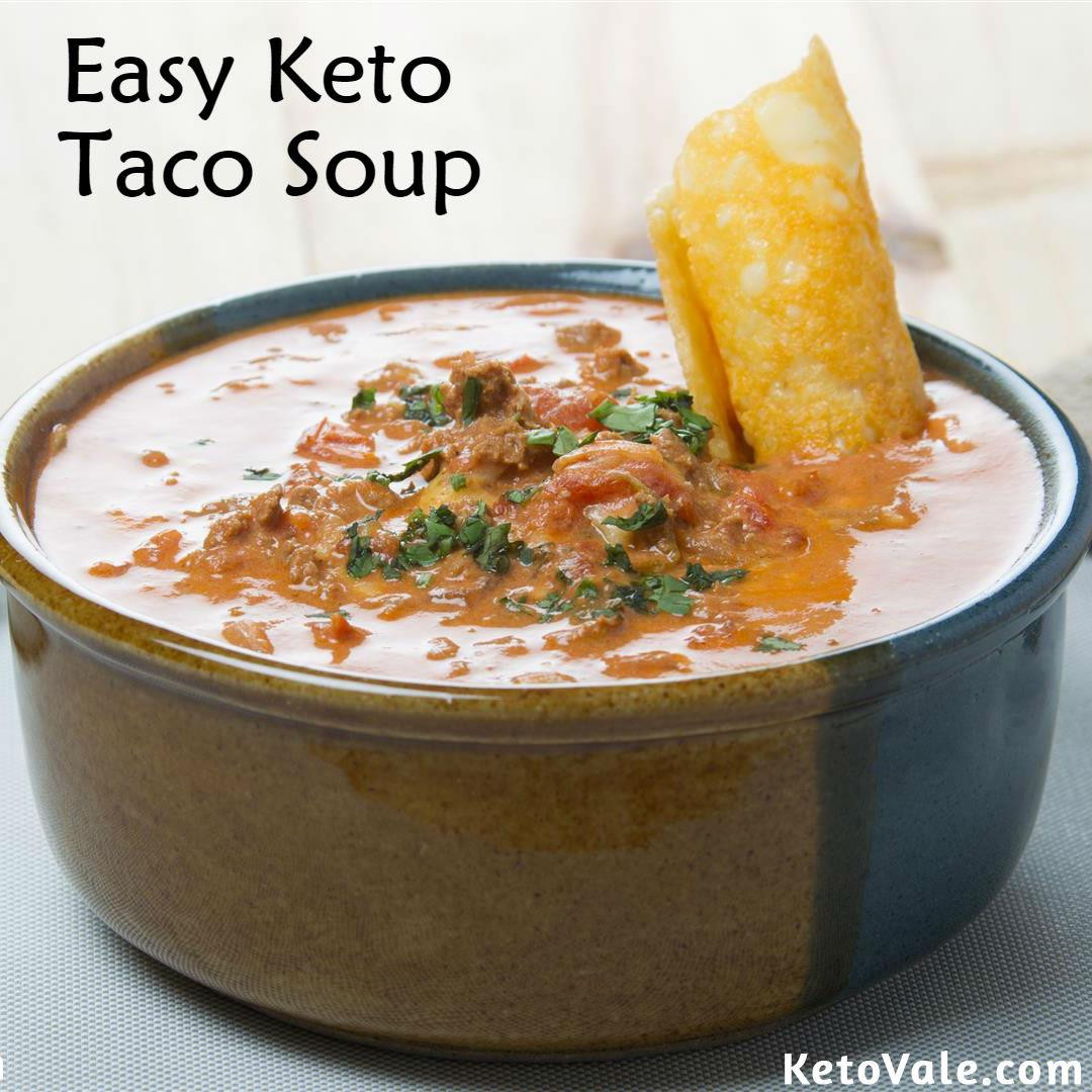 Easy Keto Soup Recipes
 Crock Pot Taco Soup with Beef Low Carb Recipe