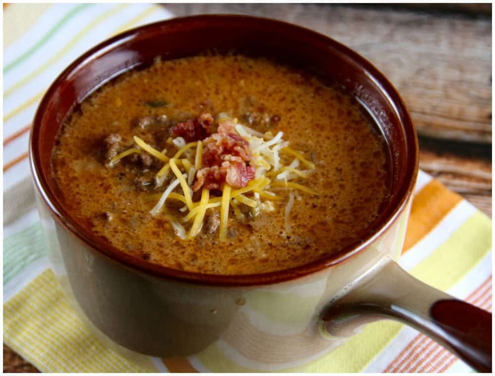 Easy Keto Soup
 Easy Bacon Cheeseburger Soup Keto Friendly Recipe