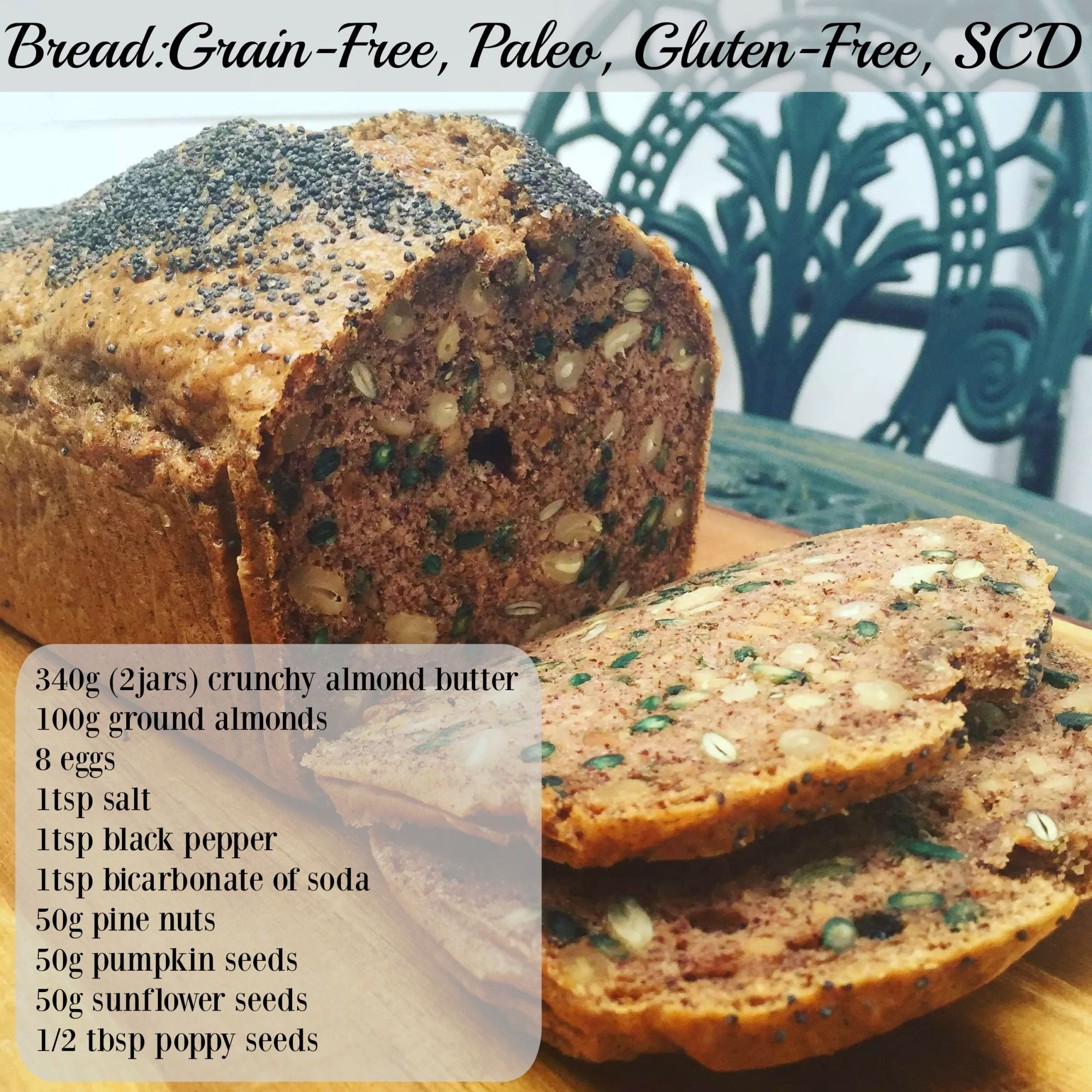 Egg Free Grain Free Bread
 Grain Free Bread Paleo Gluten Free SCD Dairy Free