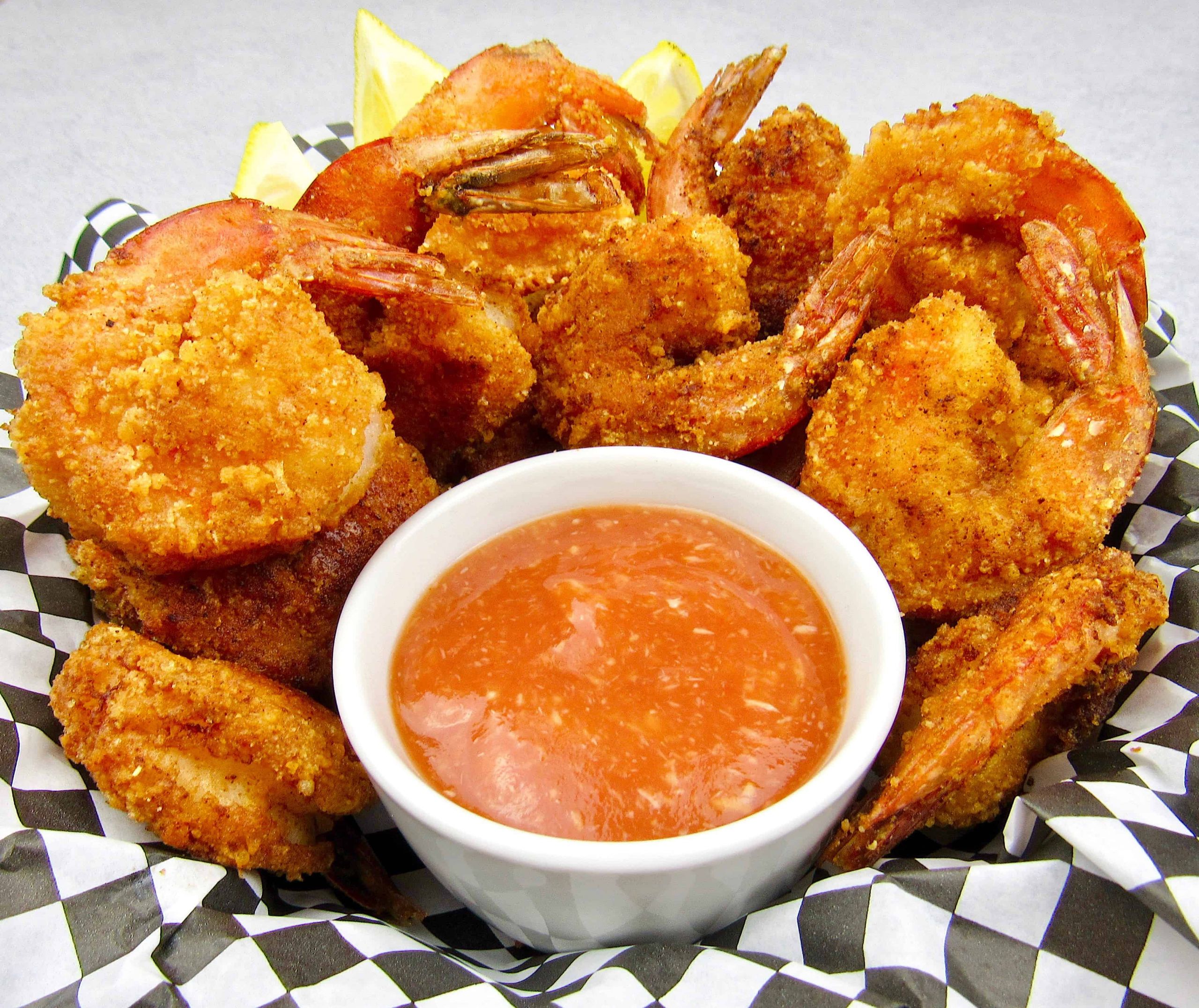 Fried Shrimp Keto
 Keto Fried Shrimp with Cocktail Sauce Low Carb Gluten