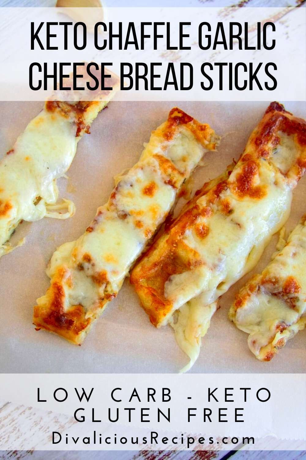 Garlic Keto Bread Sticks
 Keto Chaffle Garlic Cheesy Bread Sticks Recipe