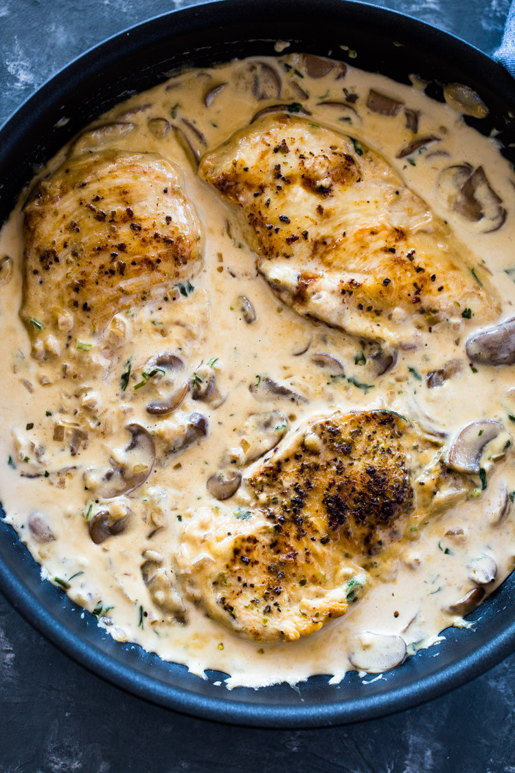 Garlic Parmesan Chicken Keto
 Creamy Garlic Parmesan Mushroom Chicken Low Carb Keto