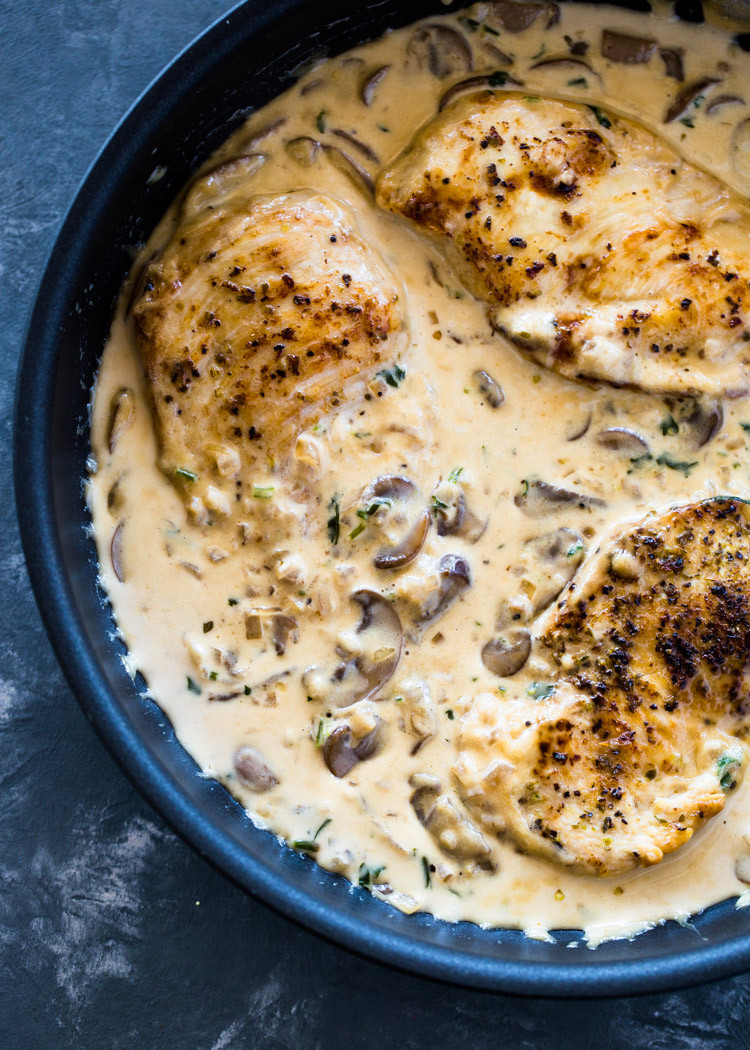 Garlic Parmesan Chicken Keto
 Creamy Garlic Parmesan Mushroom Chicken Low Carb Keto