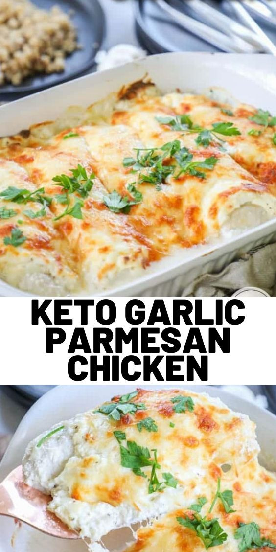 Garlic Parmesan Chicken Keto
 Low Carb Keto Garlic Parmesan Chicken