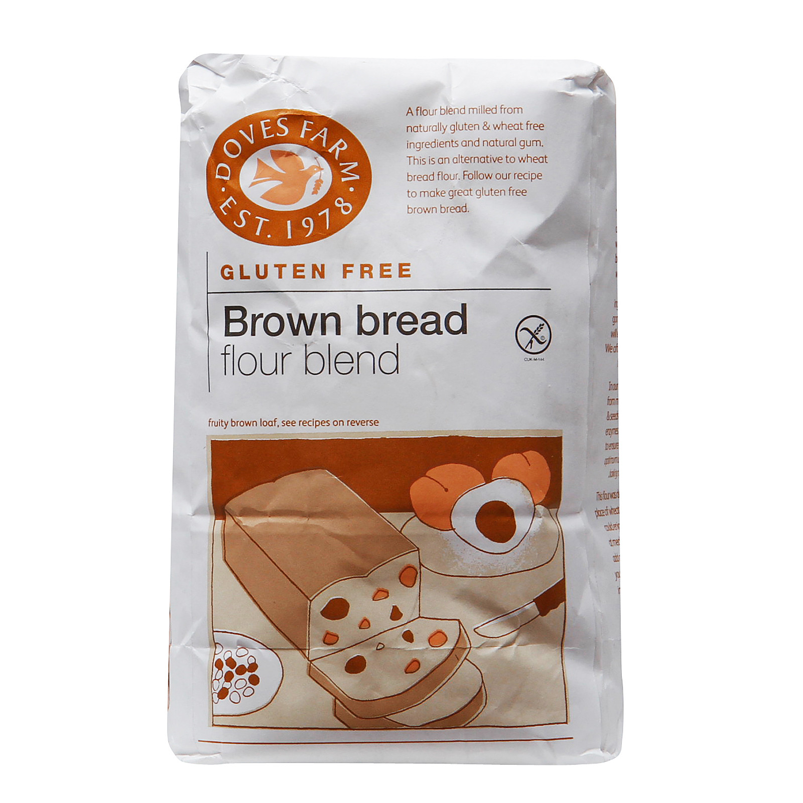 Gluten Free Bread Flour Blend
 Doves Farm Gluten Free Brown Bread Flour Blend 1kg from