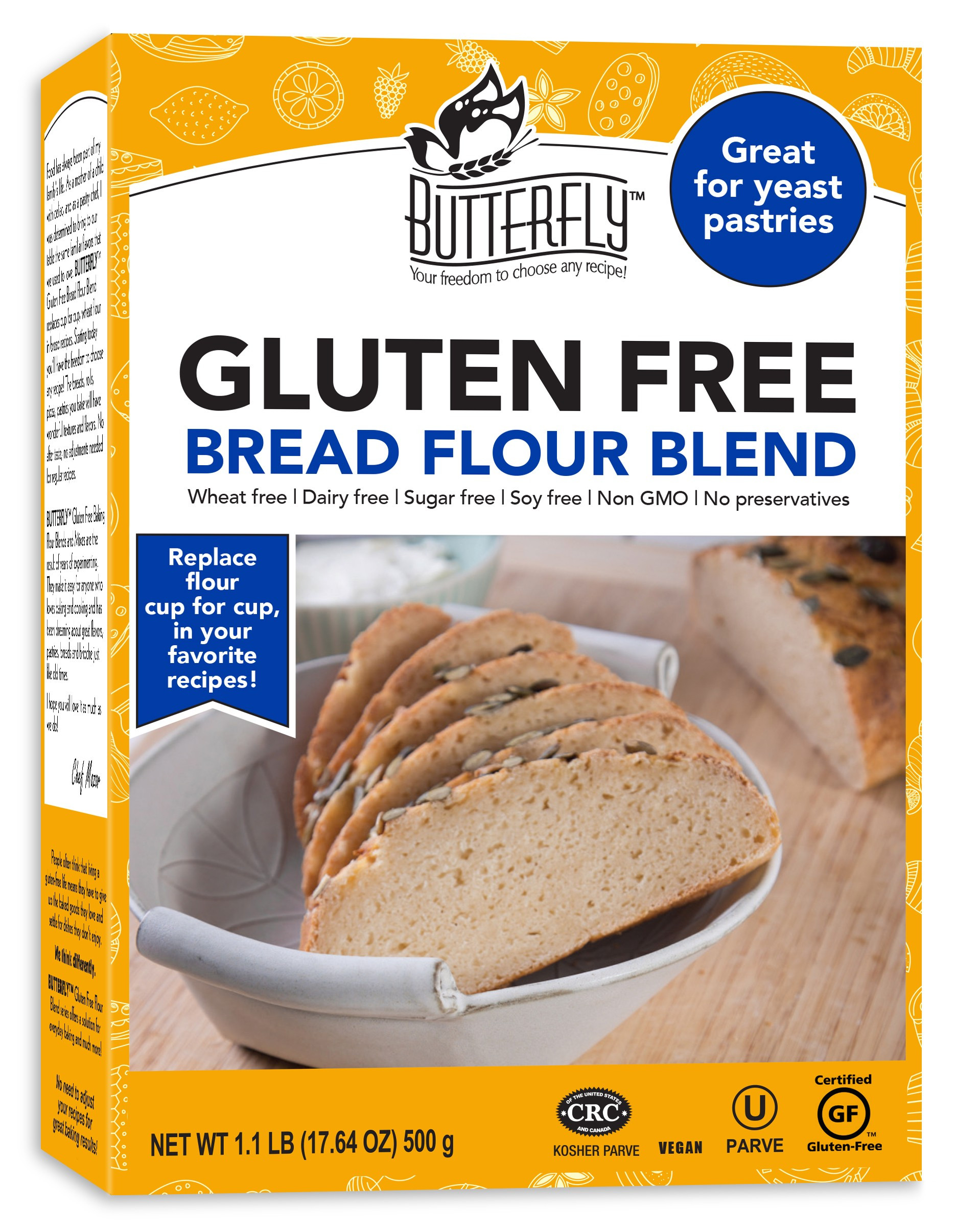 Gluten Free Bread Flour Blend
 Butterfly™ Gluten Free Bread Flour Blend 1 lb