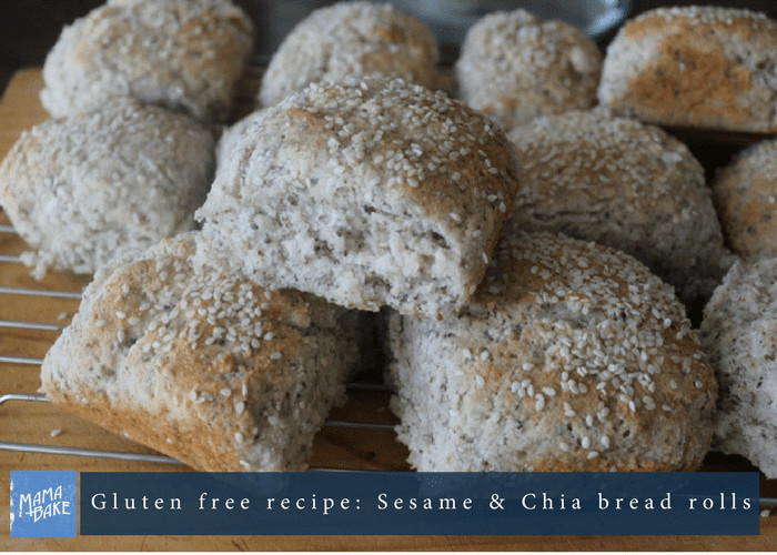 Gluten Free Bread Rolls Recipe
 Gluten Free Bread Rolls Recipe with Sesame Seeds & Chia