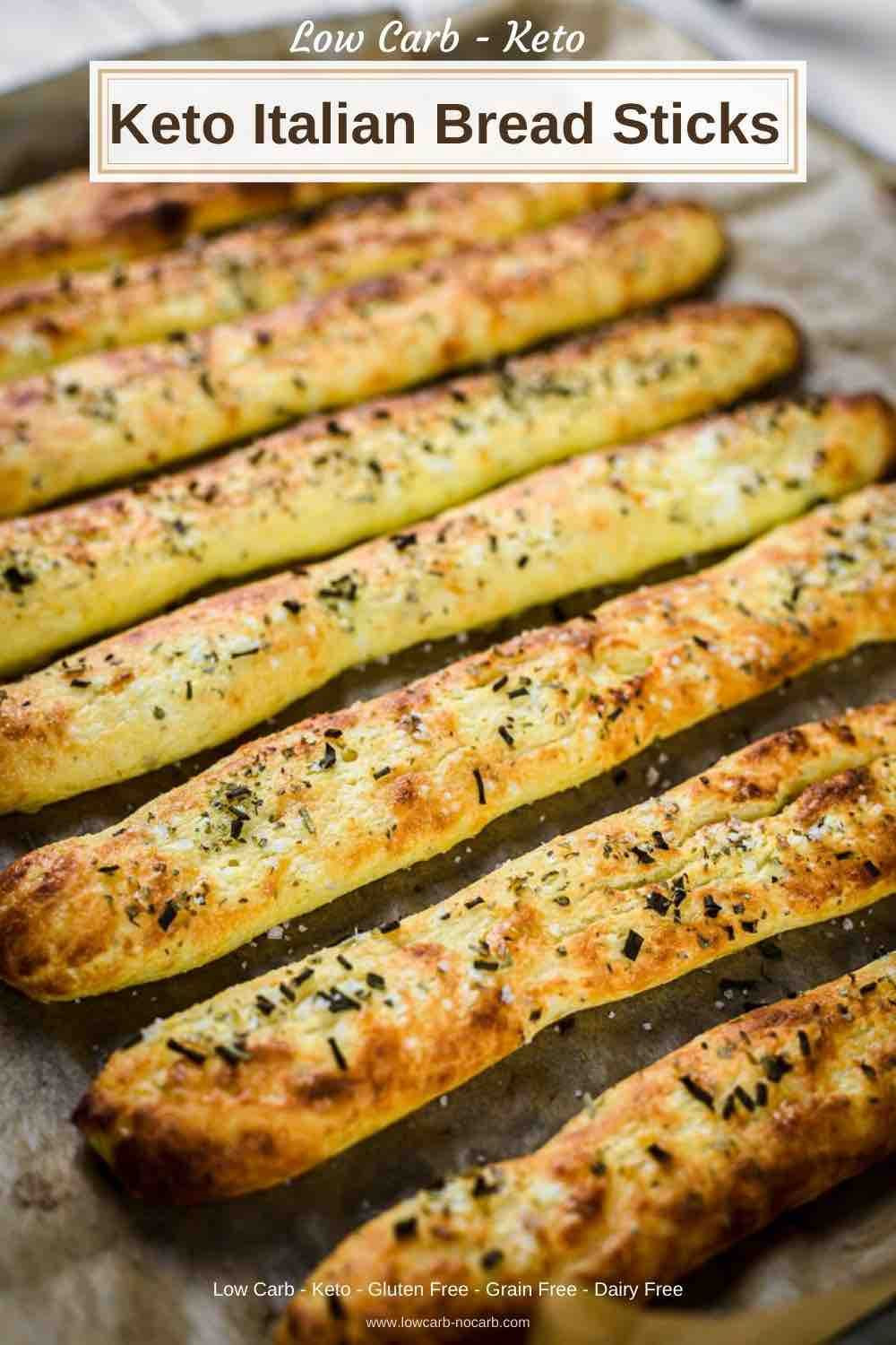 Gluten Free Keto Bread Sticks
 Keto Italian Breadsticks Recipe made with fathead dough