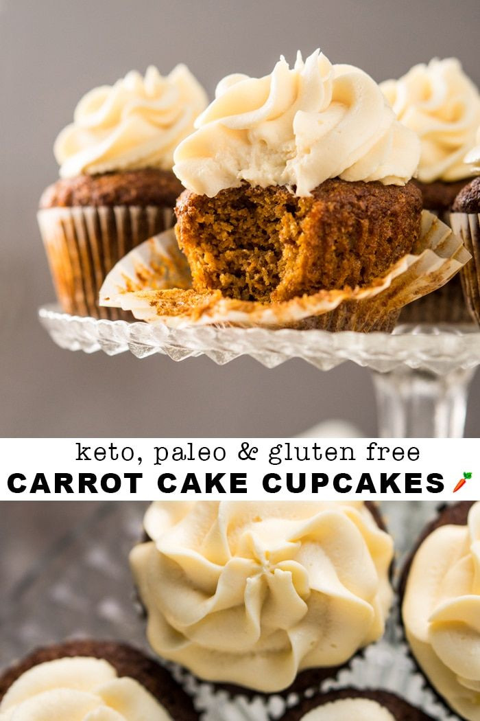 Gluten Free Keto Desserts
 Gluten Free Paleo & Keto Carrot Cake or Cupcakes keto