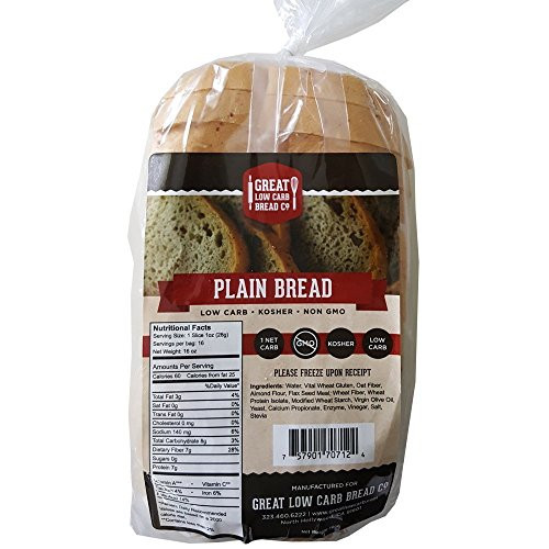 Great Low Carb Bread
 Great Low Carb Bread Co Plain 1 Loaf Buy line in