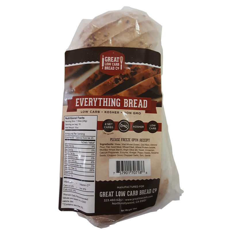 Great Low Carb Bread
 Great Low Carb Bread pany 1 Net Carb 16 oz