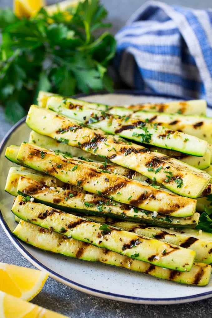 Grilled Zucchini Keto
 Grilled Zucchini with Garlic and Herbs Dinner at the Zoo