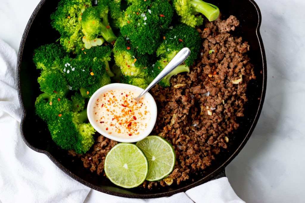 Ground Beef Keto Dairy Free
 Whole30 Ground Beef and Broccoli Paleo Keto Grain