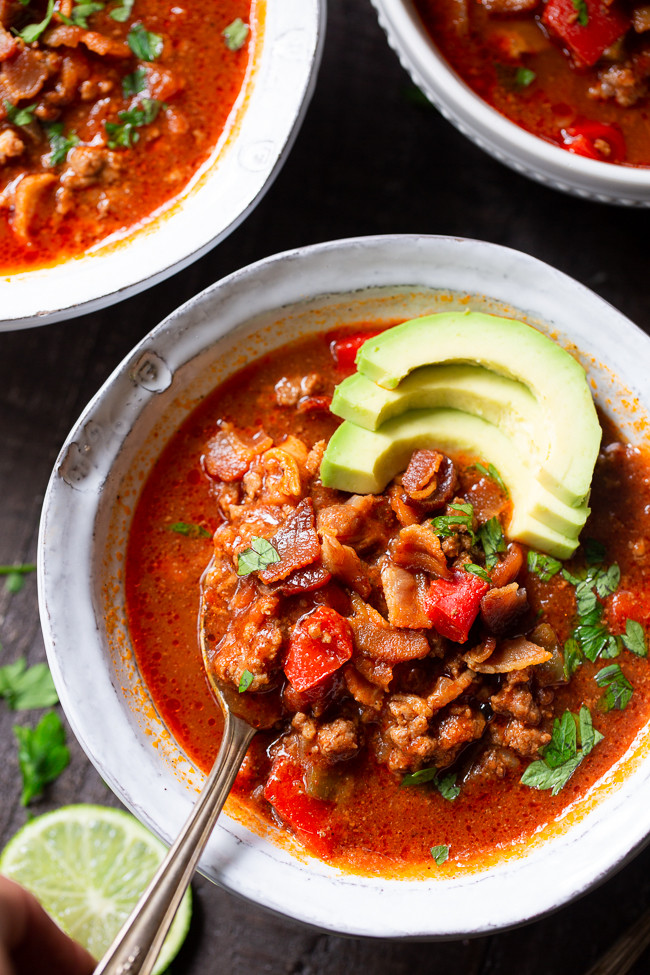 Ground Beef Keto Instant Pot Recipes
 Beef Chili with Bacon in the Instant Pot Paleo Whole30