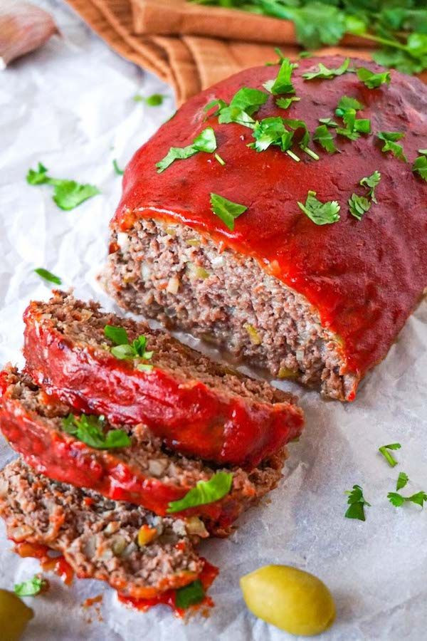 Ground Beef Keto Meatloaf
 Low carb keto meatloaf Recipe in 2020