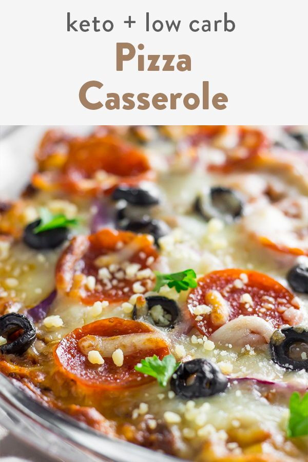 Ground Beef Keto Pizza
 Keto Pizza Casserole Recipe