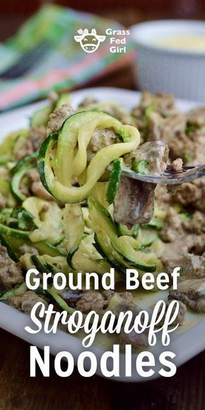 Ground Beef Keto Recipes For Dinner Dairy Free
 Keto Ground Beef Stroganoff Noodles zucchini noodles