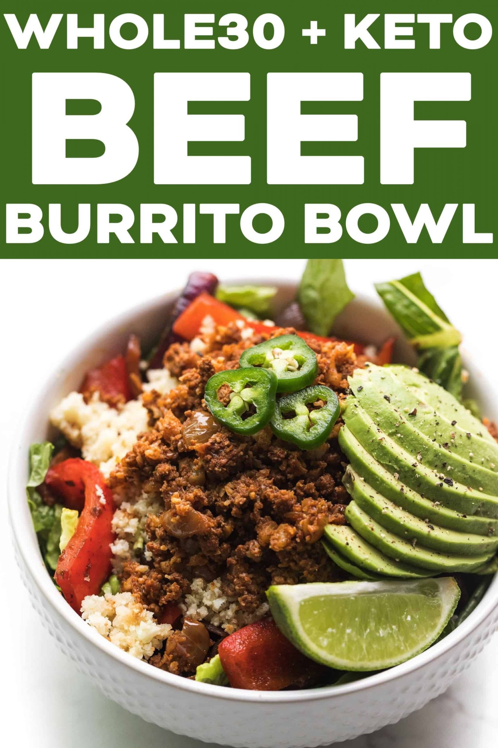 Ground Beef Keto Recipes Mexican
 Whole30 Ground Beef Burrito Bowl Recipe Keto Paleo