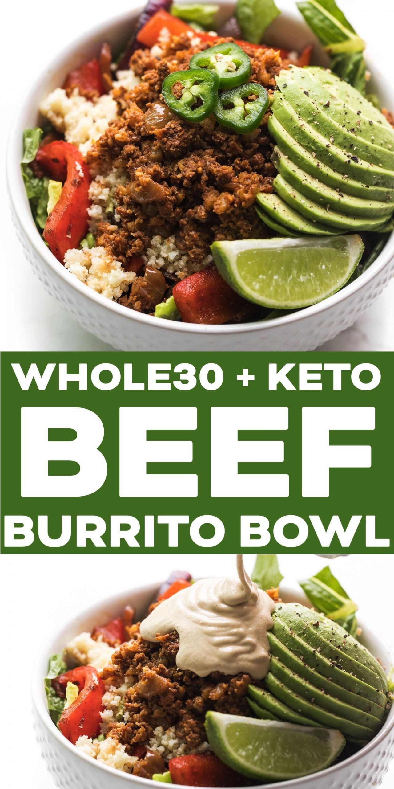 Ground Beef Keto Recipes Mexican
 Whole30 Ground Beef Burrito Bowl Recipe Keto Paleo