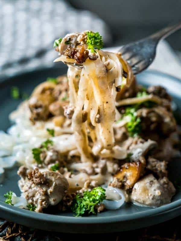 Ground Beef Keto Stroganoff
 The Best Ground Beef Stroganoff [Keto Low Carb GF