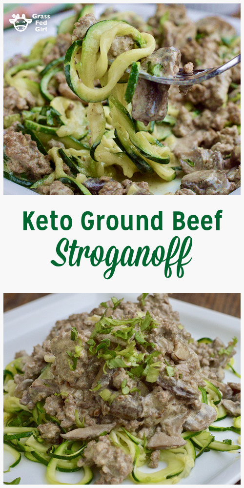 Ground Beef Keto Stroganoff
 Keto Ground Beef Stroganoff Noodles