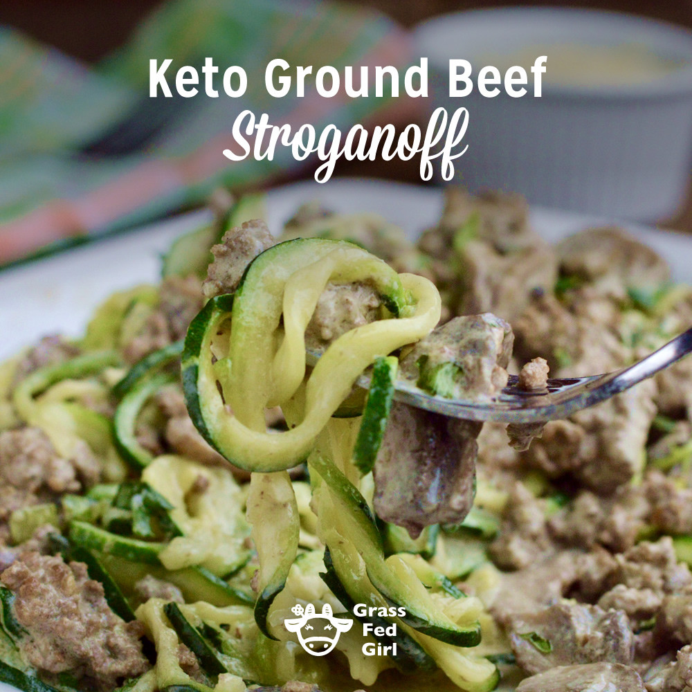 Ground Beef Keto Stroganoff
 Keto Ground Beef Stroganoff Noodles