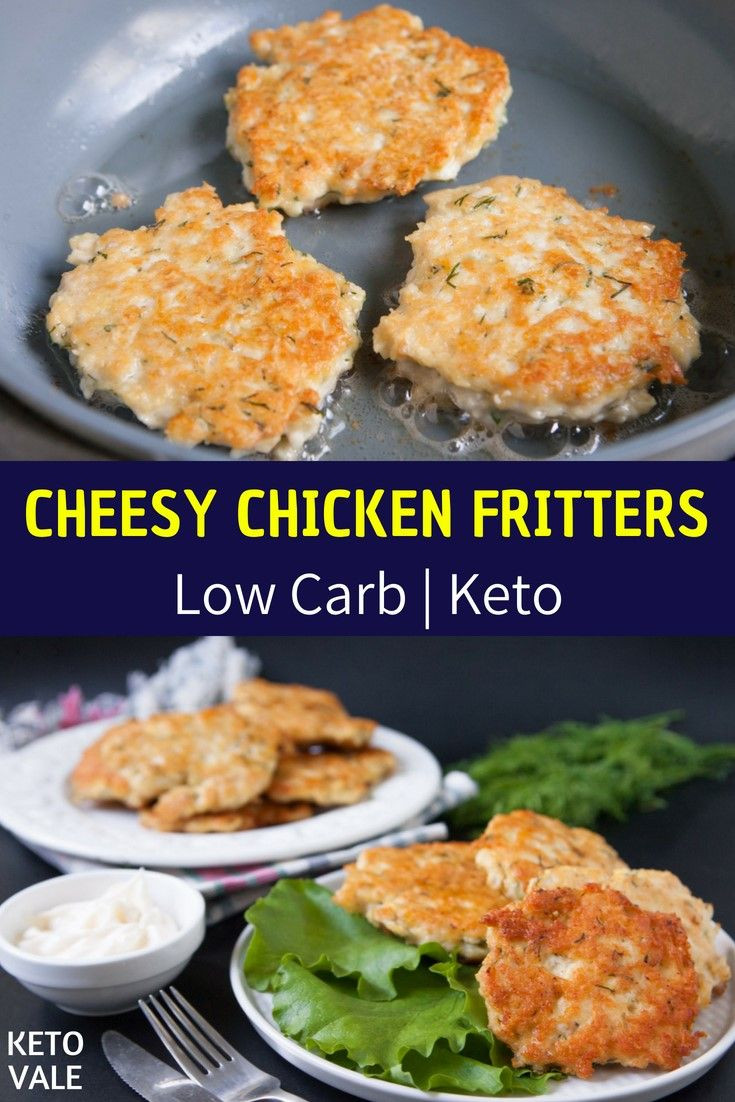 Ground Chicken Recipes Healthy Keto
 Keto Cheesy Chicken Fritters Recipe