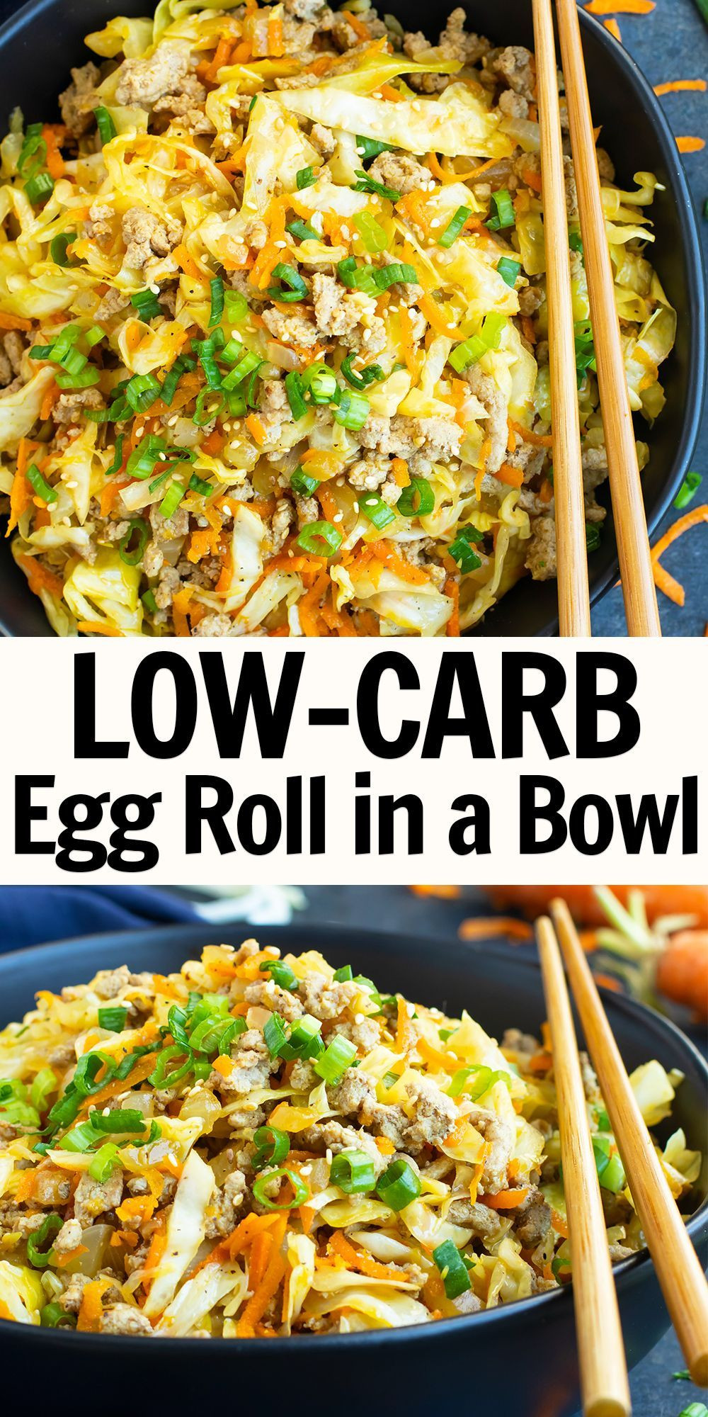Ground Turkey Keto Recipes Low Carb
 Egg Roll in a Bowl Keto Paleo Recipe