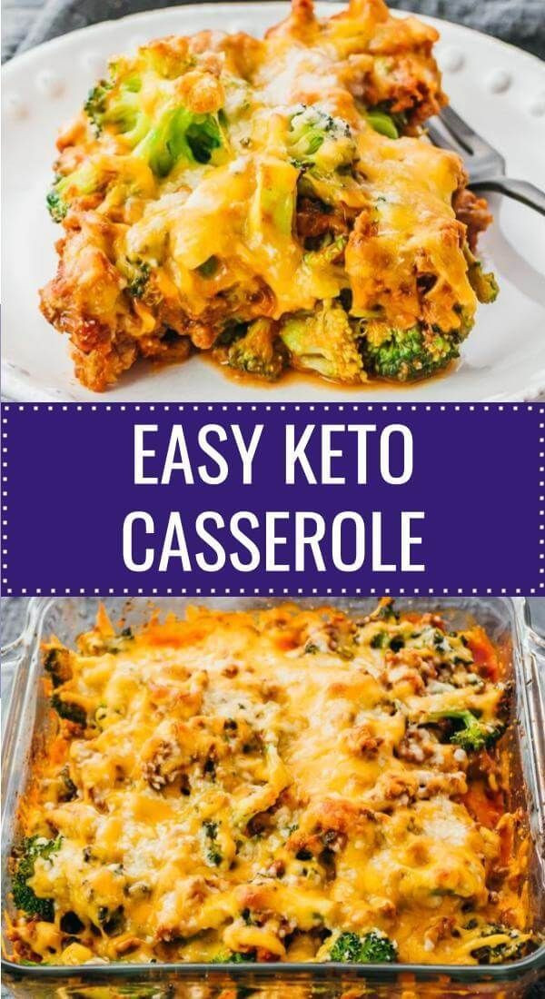 Hamburger Keto Casserole
 This is a delicious keto casserole dinner with ground beef