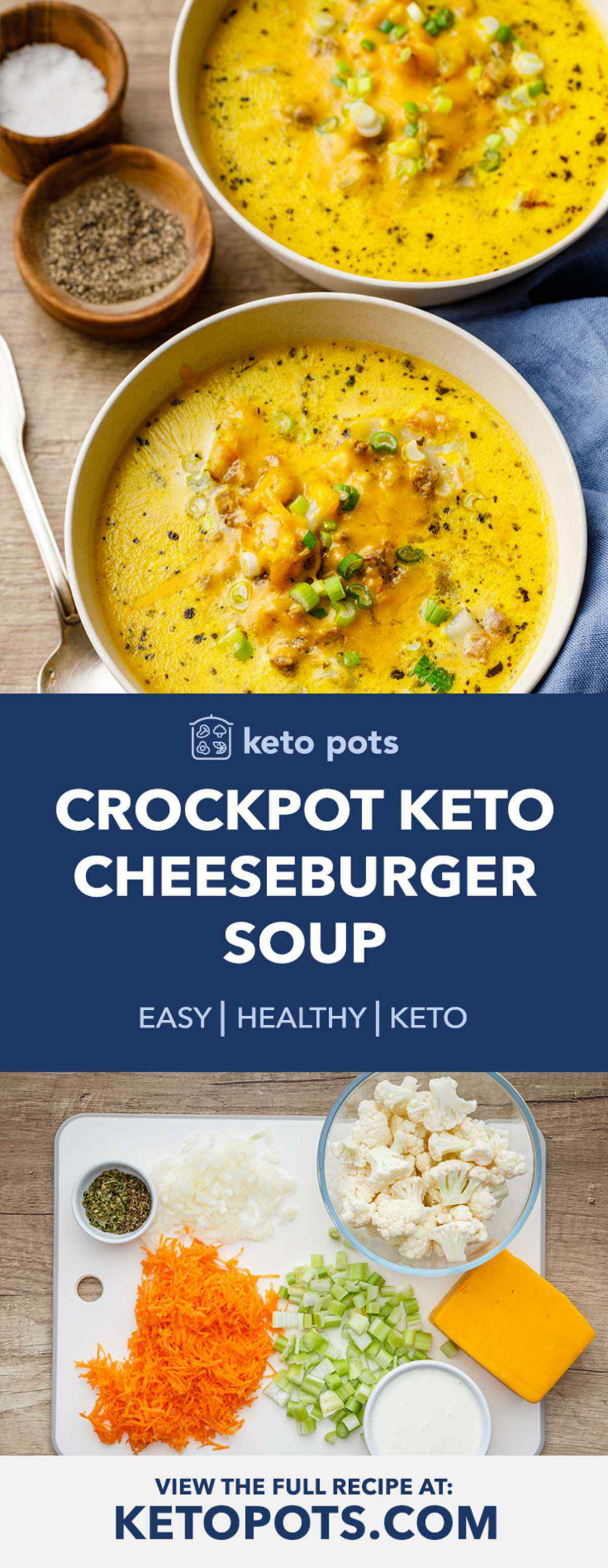 Hamburger Keto Crockpot Recipes
 Crockpot Keto Cheeseburger Soup Recipe