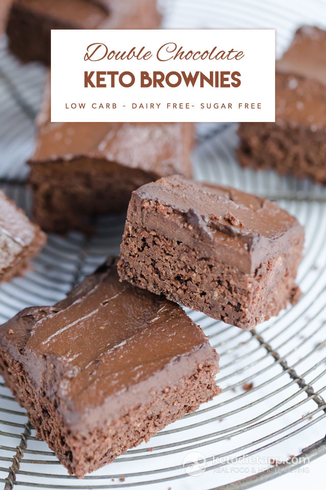 Healthy Keto Brownies
 Healthy Low Carb Double Chocolate Brownies