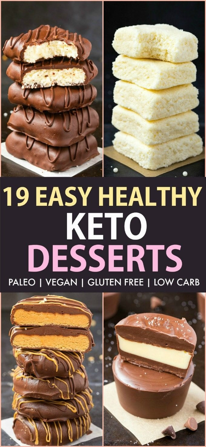 Healthy Keto Desserts
 19 Easy Keto Desserts Recipes which are actually healthy
